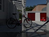 Click to see it big 3D-Molell, Detail aus dem Film 'Kartondorf'